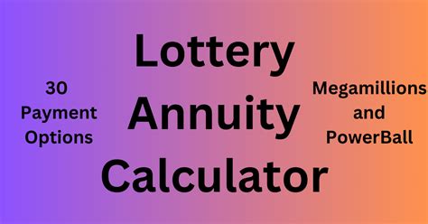lottery annuity calculator